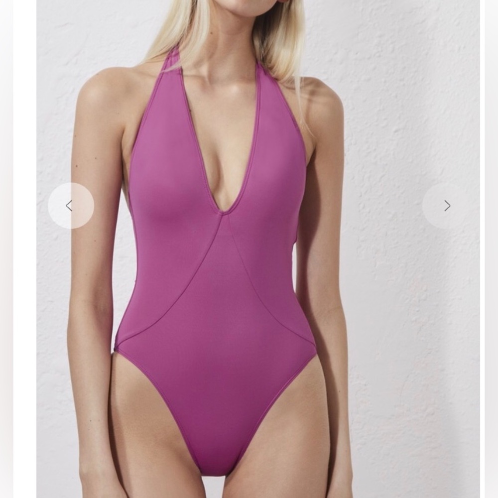 French connection pink swimsuit size small brand new